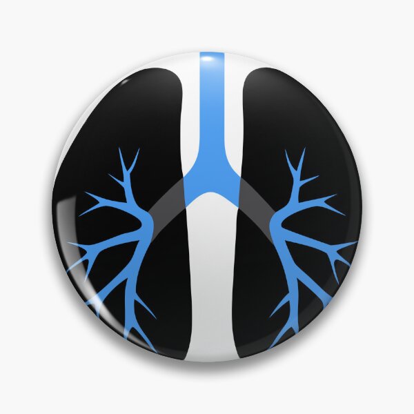 Item preview, Simplified Blue and Black Stylized Bronchial Tree Design designed and sold by Creative88Art.