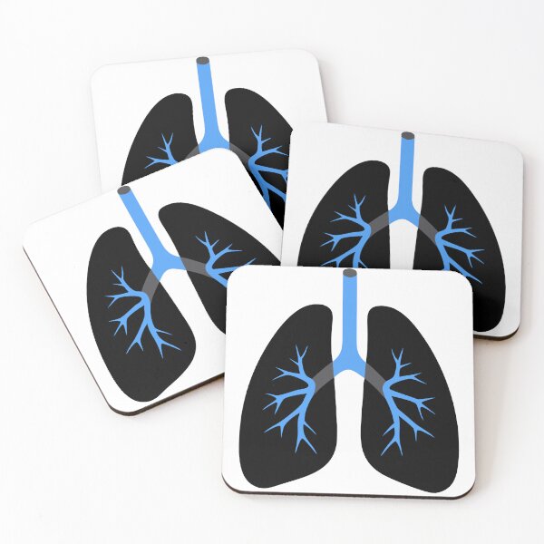 Item preview, Simplified Blue and Black Stylized Bronchial Tree Design designed and sold by Creative88Art.