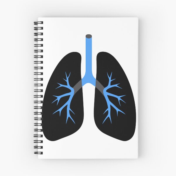 Item preview, Simplified Blue and Black Stylized Bronchial Tree Design designed and sold by Creative88Art.