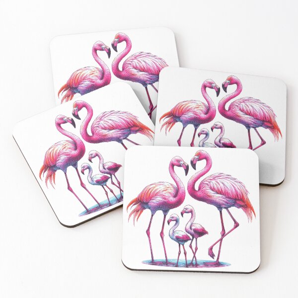 Item preview, Flamingo Family designed and sold by Tenpaces.