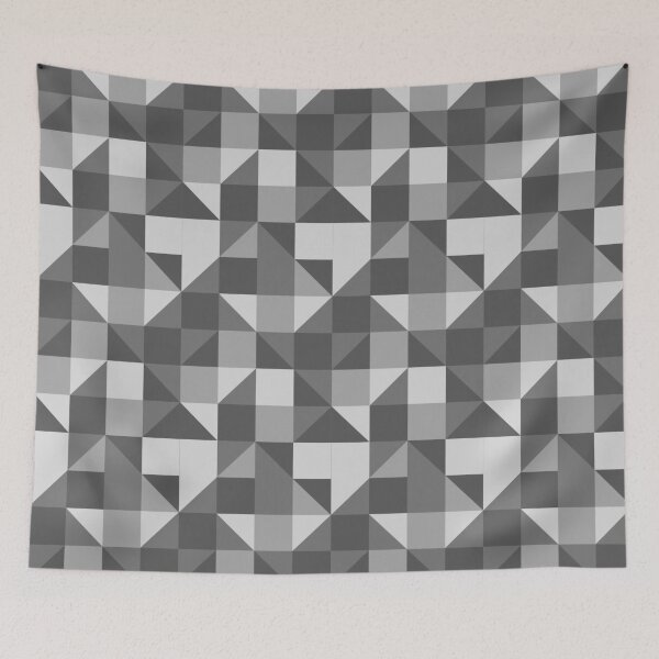Item preview, Triangles pattern,white,grey designed and sold by cutecrazytshirt.