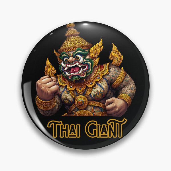 Item preview, Majestic Thai Giant Warrior Illustration - Vibrant Cultural Art designed and sold by Psycho-Crazy.