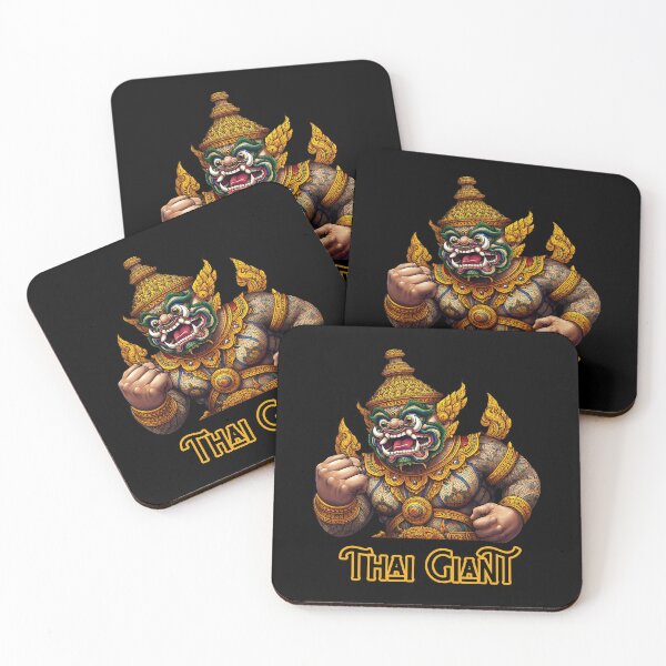Item preview, Majestic Thai Giant Warrior Illustration - Vibrant Cultural Art designed and sold by Psycho-Crazy.