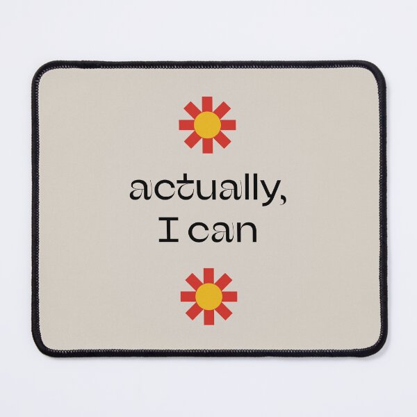 Item preview, Actually, I can - motivation, positive - quote designed and sold by artbybirgit.
