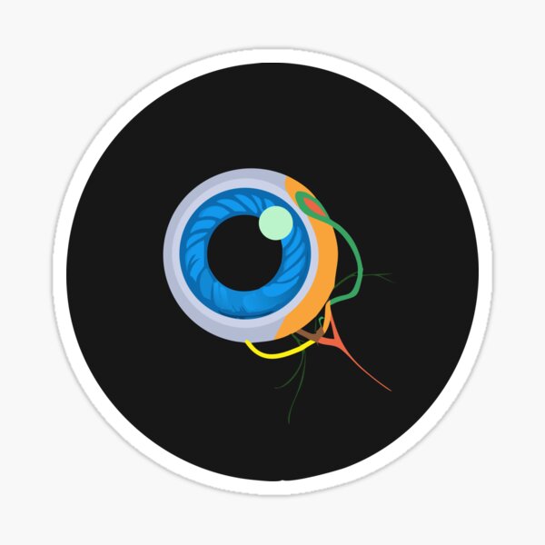 Item preview, Abstract Eye Design with Blue Iris and Organic Colorful Shapes designed and sold by Creative88Art.