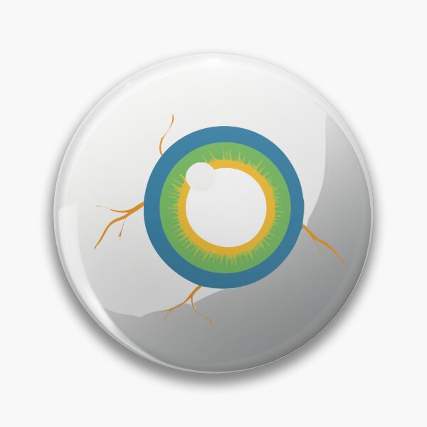 Item preview, Stylized Illustration of a Human Eyeball with Green and Yellow Iris designed and sold by Creative88Art.