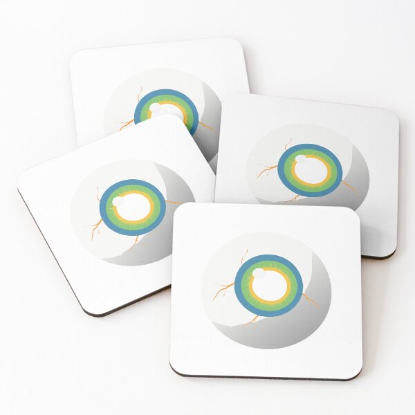 Item preview, Stylized Illustration of a Human Eyeball with Green and Yellow Iris designed and sold by Creative88Art.