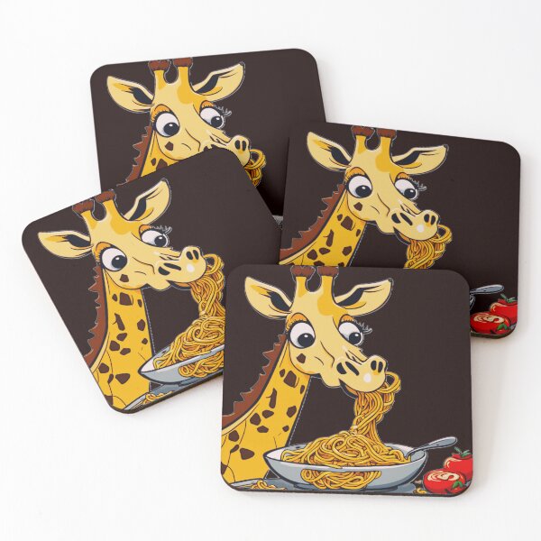Item preview, Giraffe  eating spaghetti  designed and sold by Chaotic Critters.