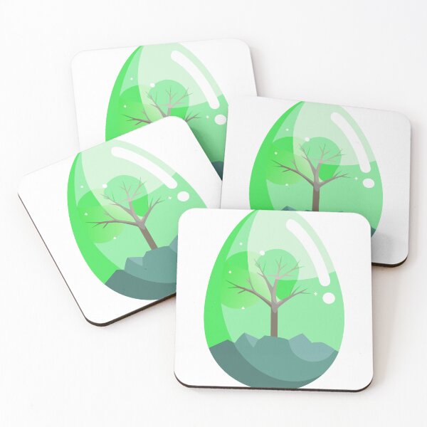 Item preview, Transparent Green Egg Encasing a Barren Tree with Rocky Base designed and sold by Creative88Art.