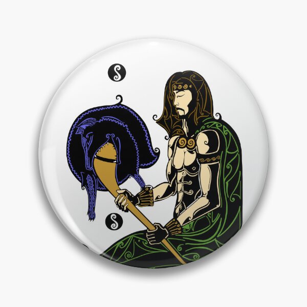Item preview, Cu Chulain colour print designed and sold by IrishLokiCat.