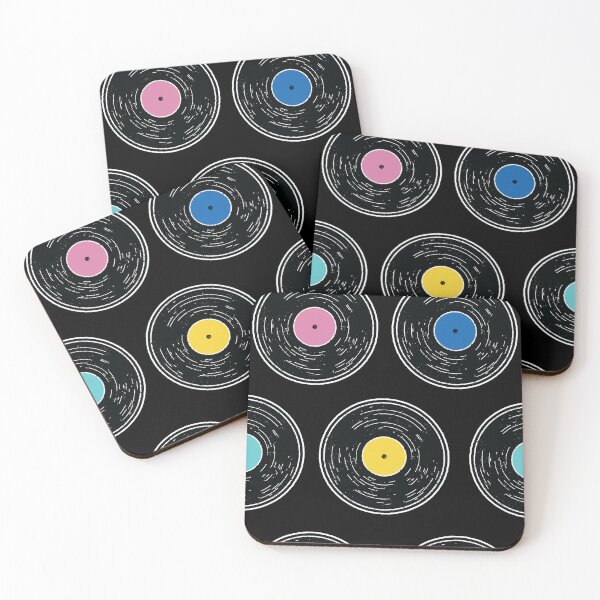 Item preview, Colorful vinyl record pattern with lot's of texture designed and sold by Jdawnink.