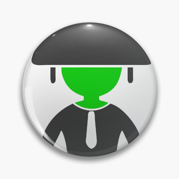 Item preview, Abstract Figure with Green Circular Head and Black Formal Outfit designed and sold by Creative88Art.