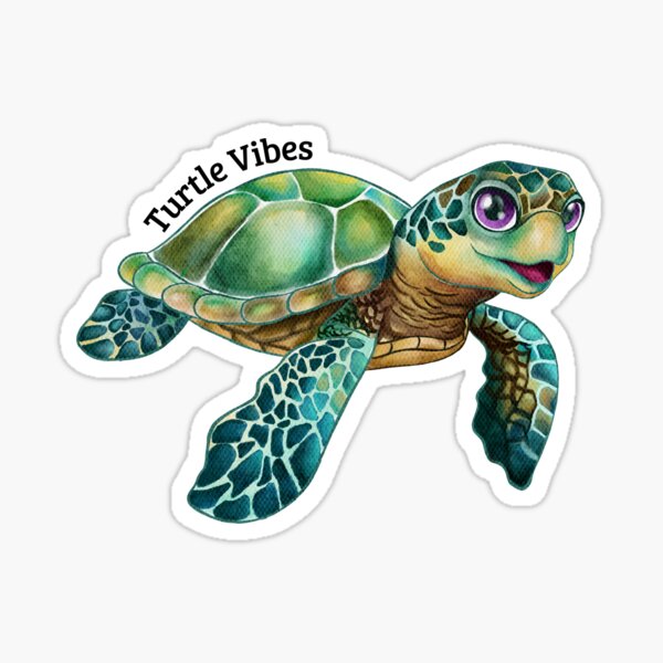 Item preview, Adorable Watercolor Sea Turtle I designed and sold by AnyMar2023.