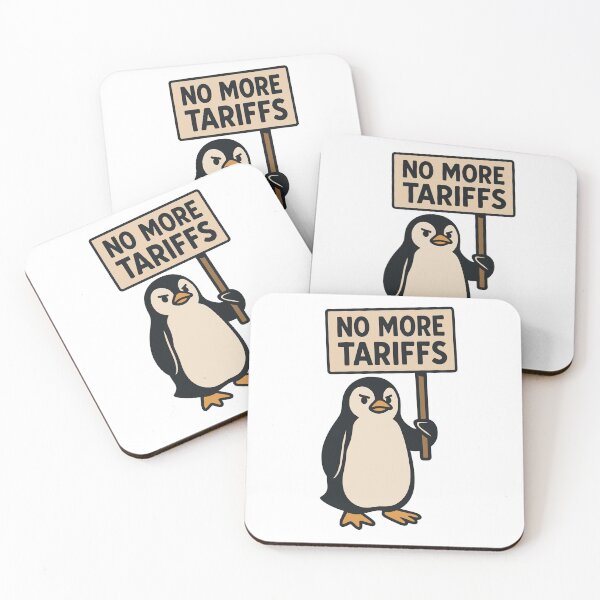 Item preview, No More Tariffs T-Shirt | Satirical Political Graphic Tee designed and sold by Loffartdesign.