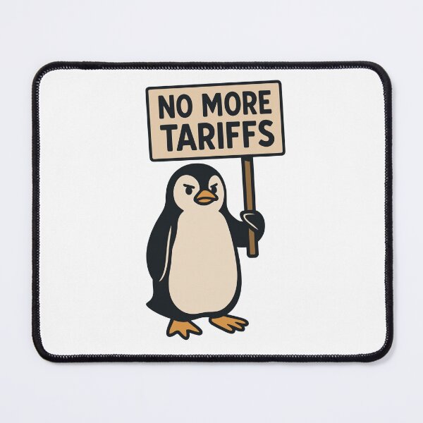Item preview, No More Tariffs T-Shirt | Satirical Political Graphic Tee designed and sold by Loffartdesign.