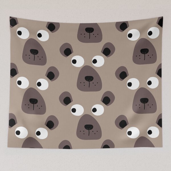 Item preview, Cute Bear Face – Kids Animal T-Shirt Design designed and sold by The KiwiNberries.