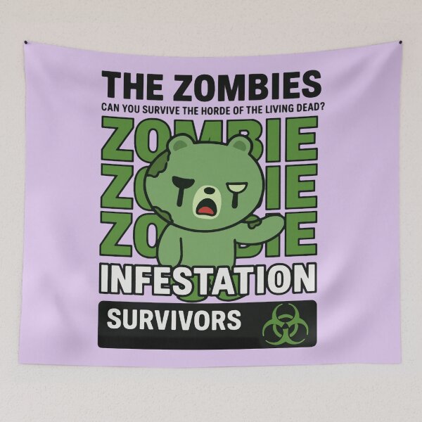 Item preview, Zombie Infestation Survivor Teddy designed and sold by zzz888.