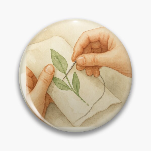 Item preview, Hand Embroidery Close-Up Watercolor Art designed and sold by Lacritsa .