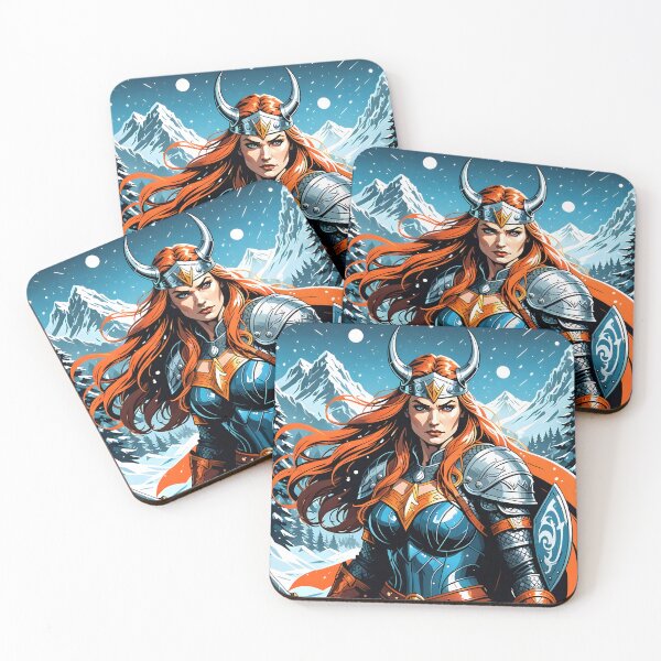 Item preview, Viking Mythology Warrior Woman designed and sold by laurencecrea.