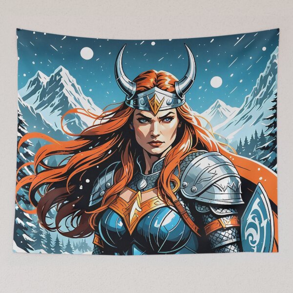 Item preview, Viking Mythology Warrior Woman designed and sold by laurencecrea.