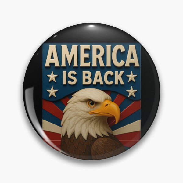 Item preview, "America Is Back" - Patriotic Eagle designed and sold by MySheetMusicArt.