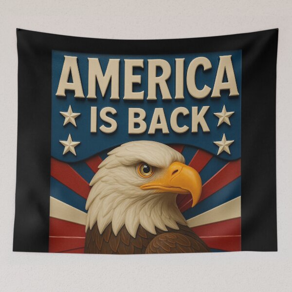 Item preview, "America Is Back" - Patriotic Eagle designed and sold by MySheetMusicArt.