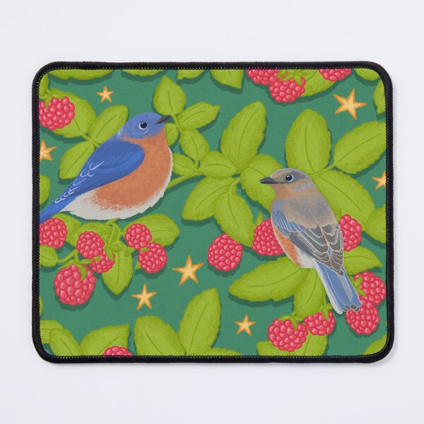 Item preview, Bluebirds and Berries | Botanical Illustration designed and sold by Mayfully.