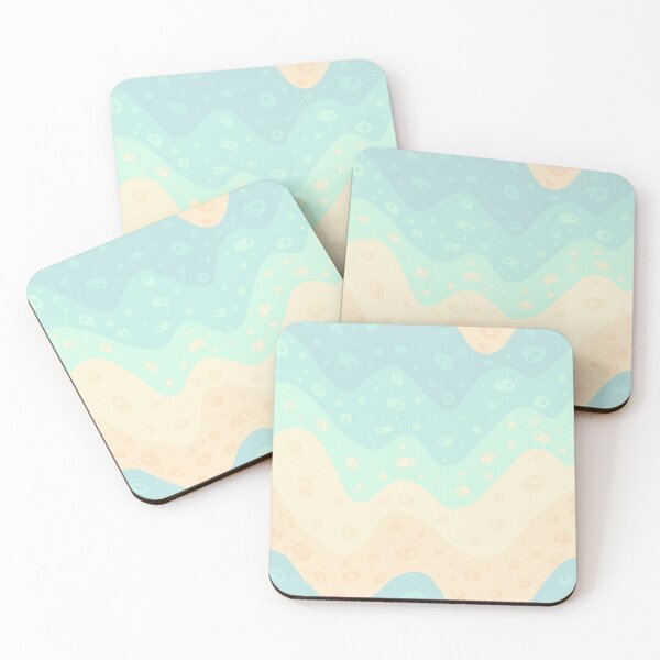Item preview, Summer Sea Water Inspired - Pastel Wavy Pattern designed and sold by Nouveaupattern.
