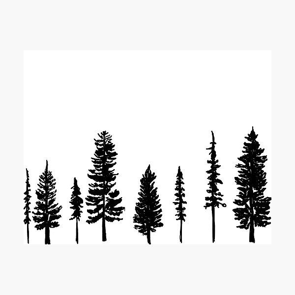 Item preview, Evergreen Tree Illustration – Nature-Inspired Design for Stickers, Apparel & Home Decor designed and sold by artsyemsdesigns.