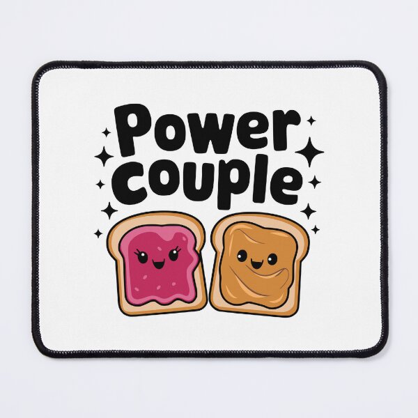 Item preview, Power Couple! Cute Peanut Butter and Jelly Pun designed and sold by PMCreative.