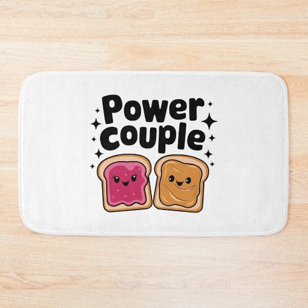 Item preview, Power Couple! Cute Peanut Butter and Jelly Pun designed and sold by PMCreative.