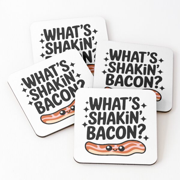 Item preview, What's Shakin' Bacon! Cute Bacon Puns designed and sold by PMCreative.
