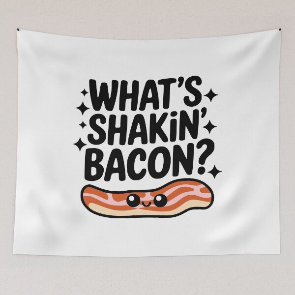 Artikelvorschau, Was ist Shakin' Bacon? Süße Bacon-Wortspiele entworfen und verkauft von PMCreative.
