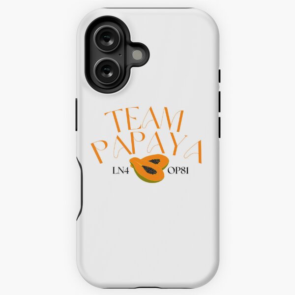Aperçu de l'œuvre produits dérivés de l'équipe Papaya McLaren créée et vendue par GoldValentine.