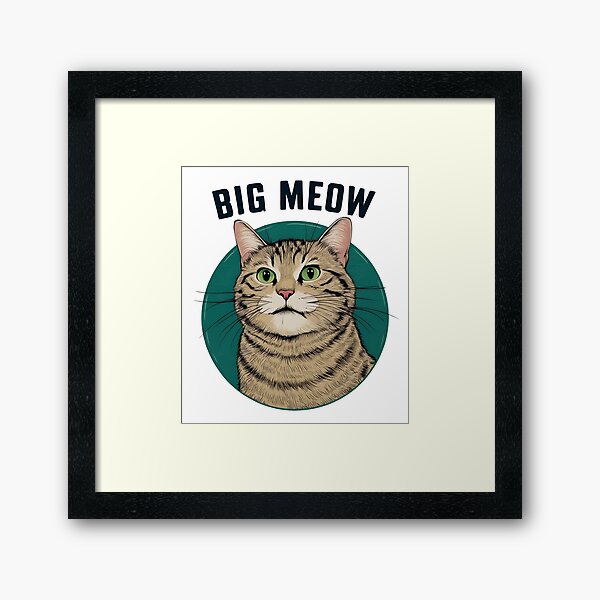 Item preview, Big Mood Big Meow Cat Grey Kitten Portrait designed and sold by BigMeowEnergy.
