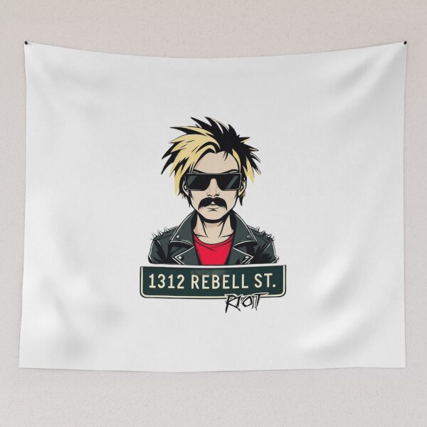Item preview, Rebel Vector Punk – Cool Streetwear Pop Art Illustration designed and sold by Ironzoulz.