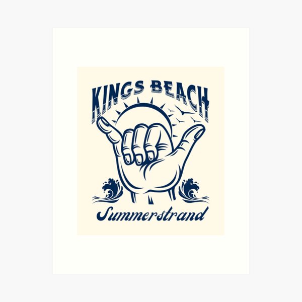 Item preview, Kings Beach Summerstrand South Africa Shaka Surf- Navy designed and sold by SurfingLocales.