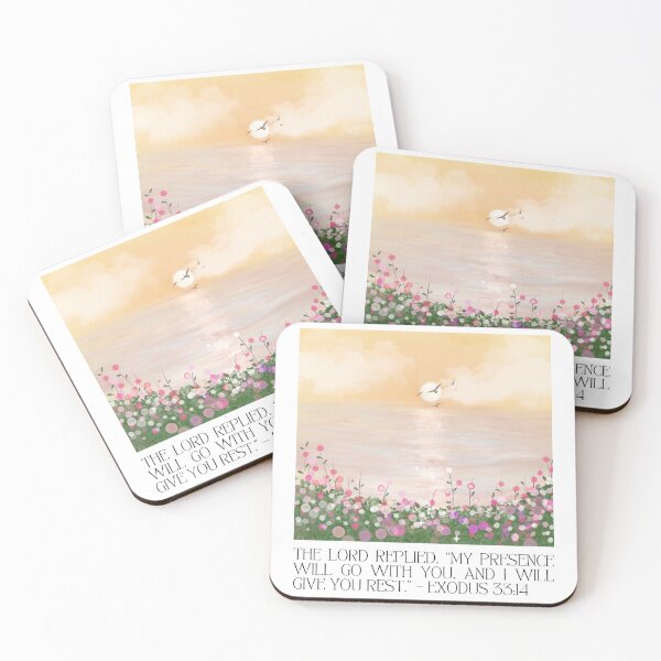 Item preview, Diseño de versículo bíblico del Éxodo para hombres y mujeres, artículo cristiano personalizable, diseño inspirado en la oración, cita bíblica de Éxodo 33:14 designed and sold by InHisImageGifts.
