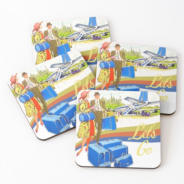 Item preview, Let's Go and Travel Vintage Americana Style designed and sold by AmericaThreads.