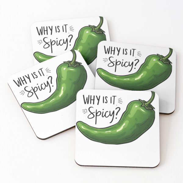 Item preview, Funny Green Pepper Design, Why Is It Spicy?, Unique Stickers, Gifts for Spicy Food Lovers designed and sold by Moad Fahim.