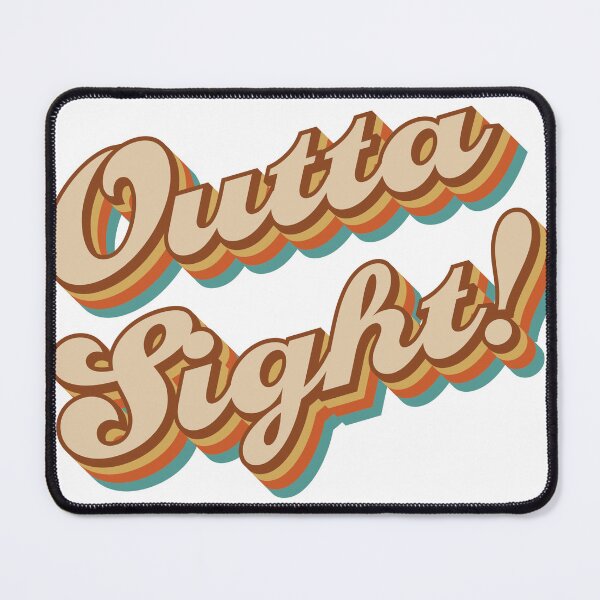 Item preview, Outta Sight! Retro 70s Funky Typography Design designed and sold by Cranky Daddy.
