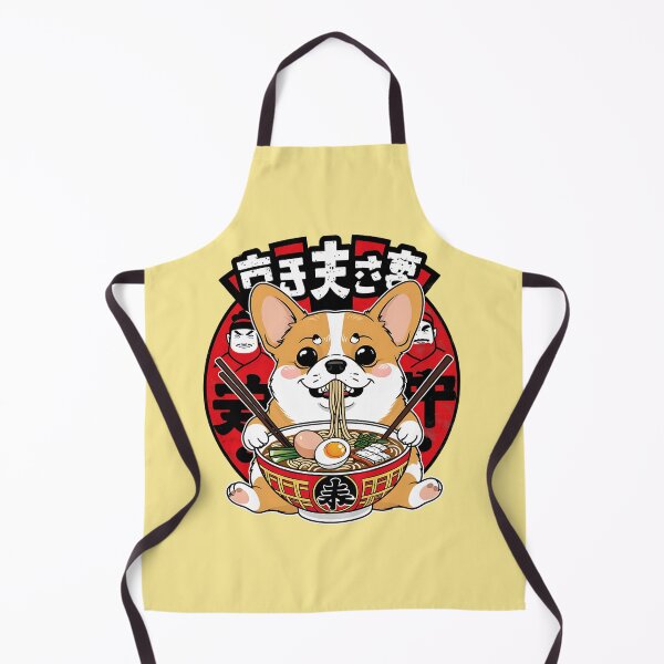 Item preview, Cute Corgi Eating Ramen Noodles Japanese Kawaii designed and sold by KreativKulture.