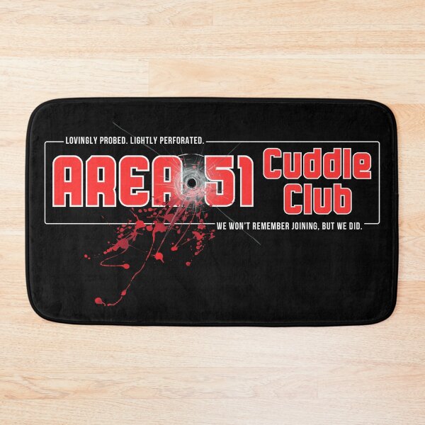 Item preview, Area 51 Cuddle Club – Lovingly Probed, Lightly Perforated – Funny Alien Bullet Hole Design for Shirts, Stickers, Mugs & More designed and sold by eatmorvelopator.