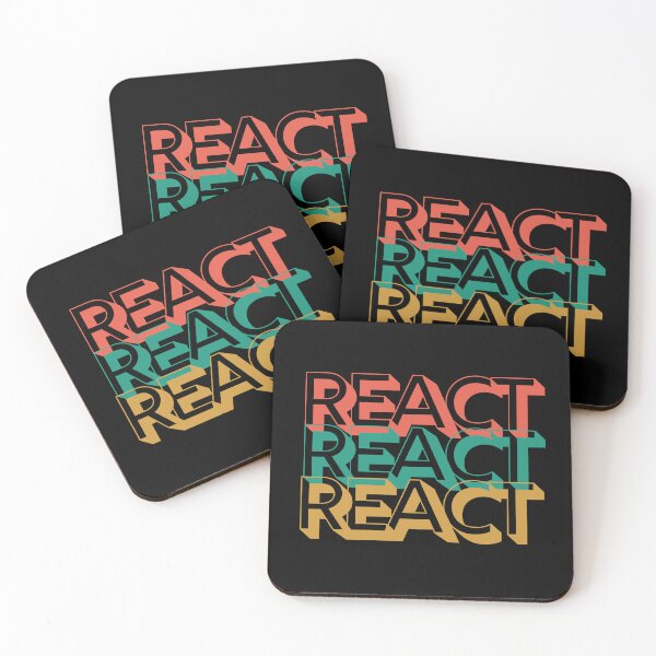 Item preview, React. React. React. Victoria Wood quote. designed and sold by DontKnowMuch.