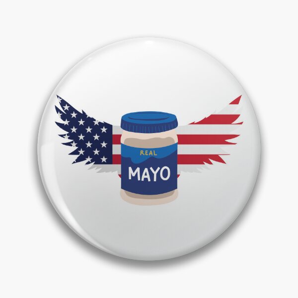 Item preview, American mayo with eagle wings designed and sold by silver-hippie.