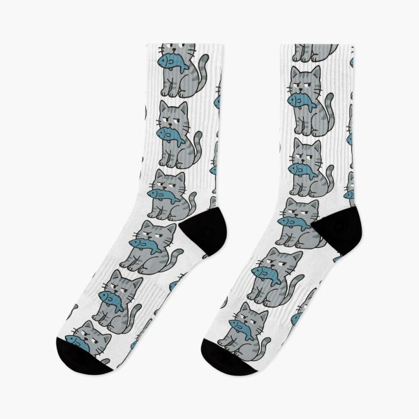 Item preview, Fishy Cat – Funny & Whimsical Design designed and sold by ALITOPRINCE.