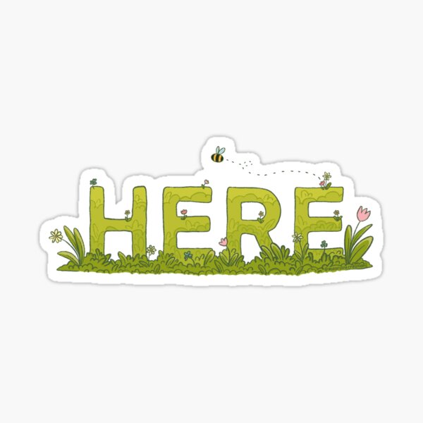 Item preview, "Be Here" Earth & Flowers designed and sold by Mayfully.