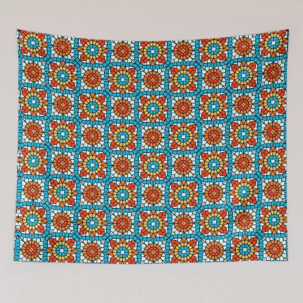 Item preview, "Moroccan Mosaic Pattern | Colorful Geometric Tile Art Design designed and sold by DrawHandArt.