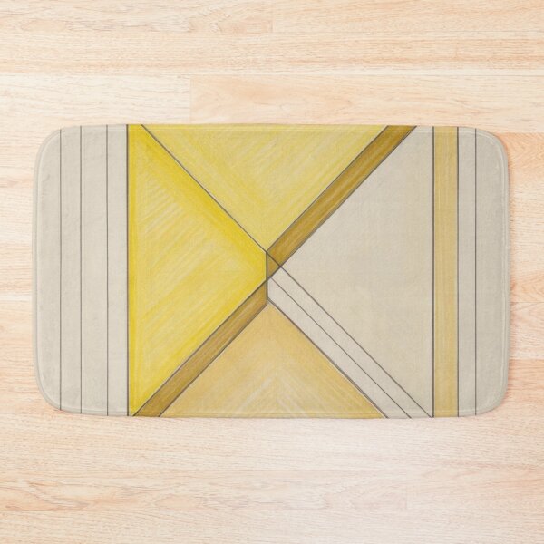 Item preview, Framed Geometric Design in Yellow and Tan designed and sold by Harmonic_Layers.