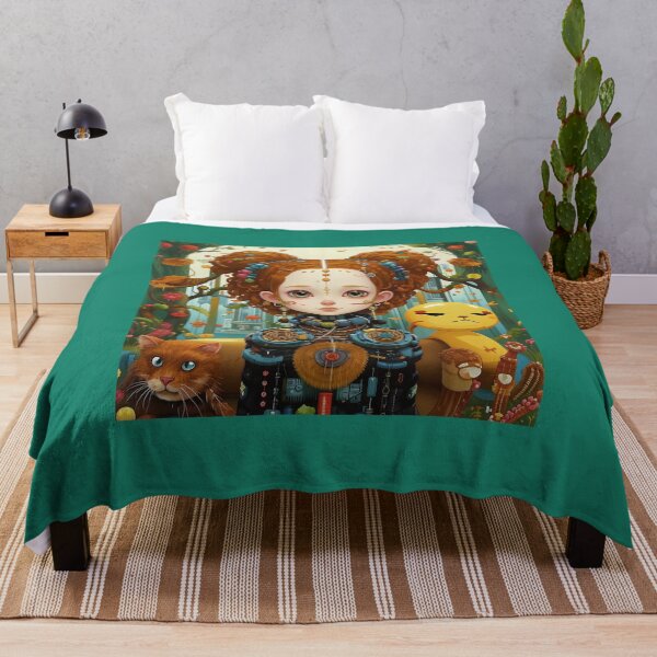 Item preview, Beautiful girl with a cat. designed and sold by Natalia-Vlad.